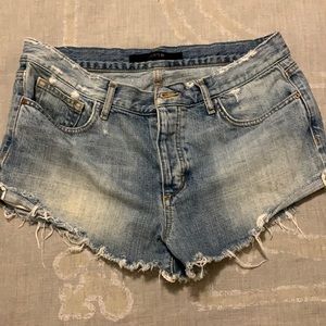 Joe’s Jeans cut off denim shorts, size 30.